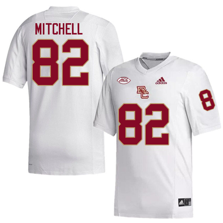 Boston College Eagles #82 Pete Mitchell College Football Jerseys Stitched-White